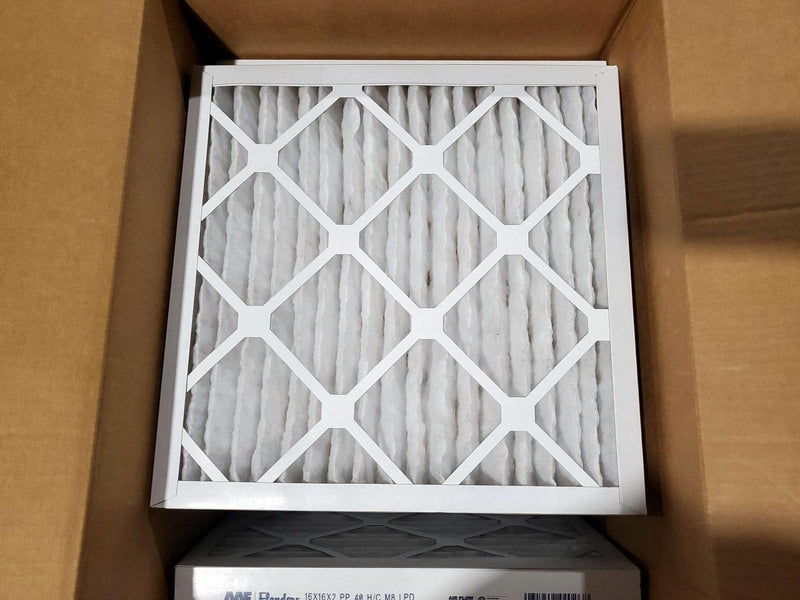 AAF Flanders 16x16x2 Air Filters Pre Pleat LPD HC Merv 8 80255.021616 Pack of 12 1