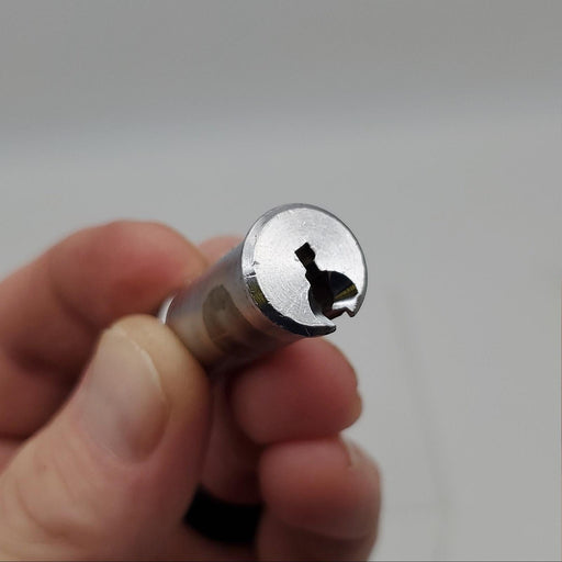 Yale 1802 Cylinder Plug Satin Chrome TA Keyway 6 Pin w/ Tailpiece & Roll Pin 2
