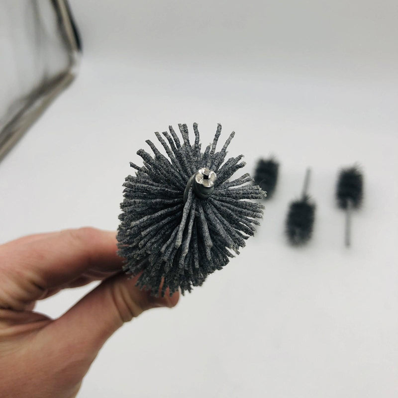 5x Weiler 21330 Power Tube Brush 1-1/2" Dia Helical Nylon SC 2-1/2" Brush Lngth 2