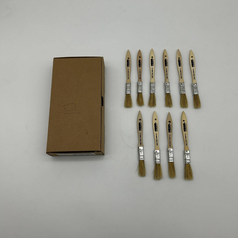 10pk Osborn 70150 Varnish Paint Brush Bristle Wood 1/2 BS X 1/4” Th X 1-3/4” Trm 9