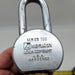 American 703 Padlock 2-1/8"L x 7/16"D Shackle 2-3/8" Body Rekeyable Keyed Alike 2