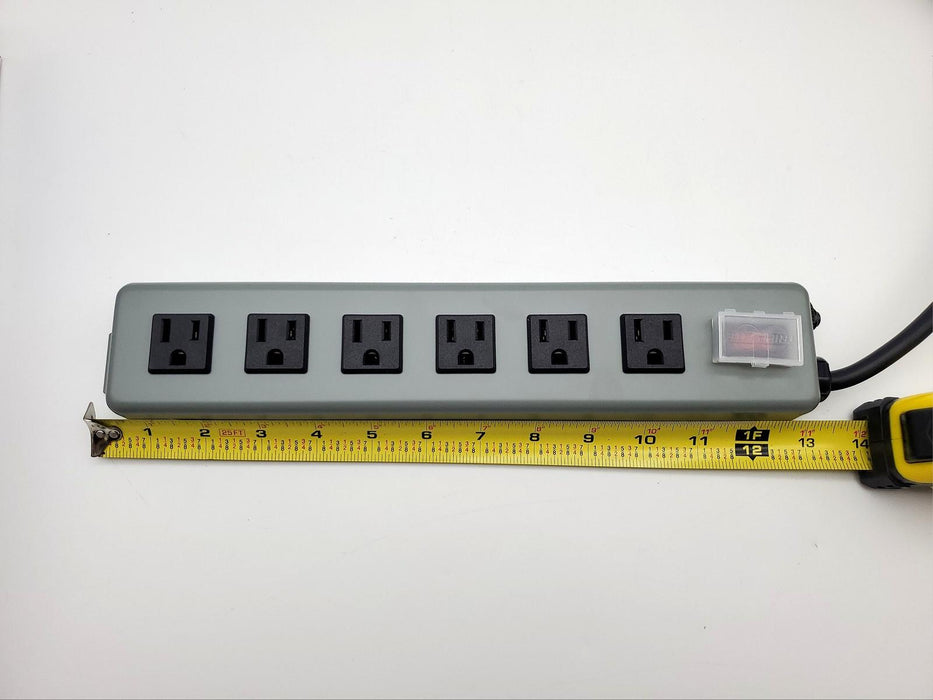 Tripp-Lite 6 Outlet Power Strip 15' Cord Industrial All Metal Waber UL24RA-15 7