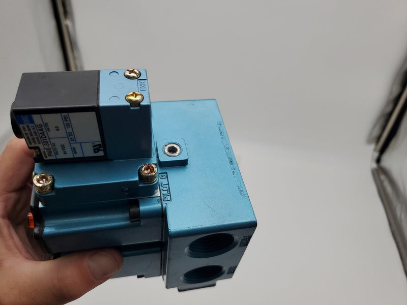 MAC Valves 6533B-311-PM-501DA Solenoid Valve 3 Pos Closed Center 3/4" NPTF Base 6