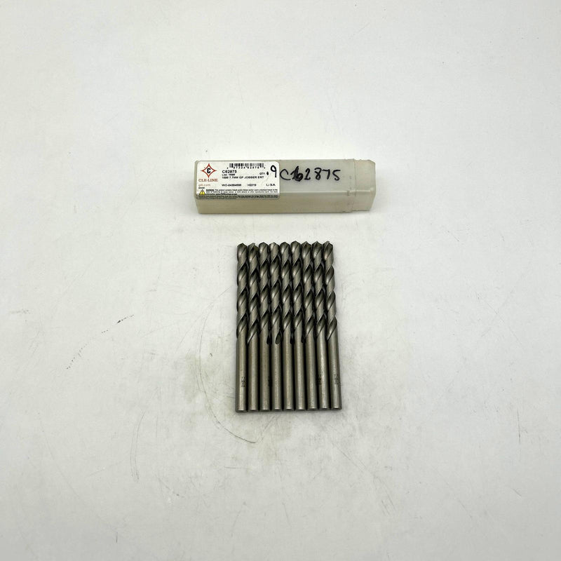 Cle-Line C62875 Jobber Drill Bit 7.7mm 1898 General Purpose HSS Bright Lot of 9