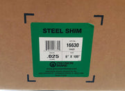 6" x 100" Steel Shim .025 Gauge .635MM Cold Rolled Precision Brands 16A25 4