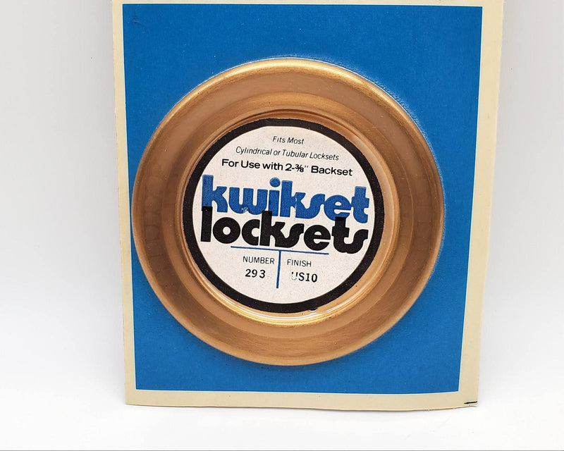 Kwikset Satin Bronze Escutcheon for 2-3/8"BS Door Knob 3-3/4"OD 2-1/4"ID #293 2