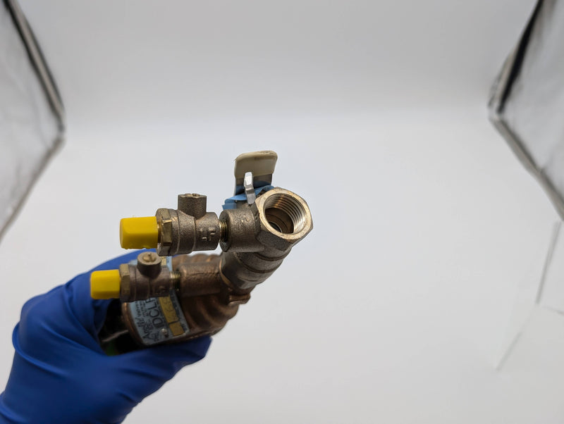 Apollo DCLF4A 1/2" Double Check Valve Backflow Preventer 11" OAL 4