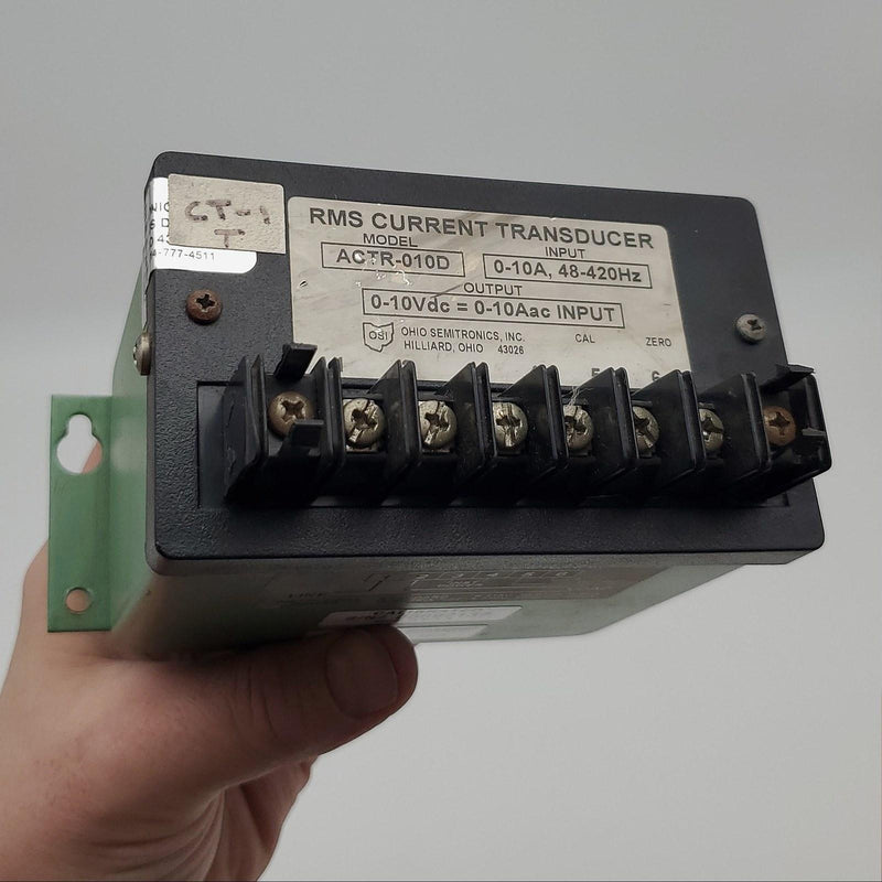 Ohio Semitronics ACTR-010D RMS Current Transducer 0-10 AaC IN 0-10 Vdc Out USED 1