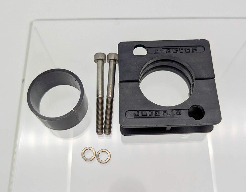 IFM E10077 Mounting Clamp for Cylindrical Sensors 34mm ID w/ Reducing Bushing 1