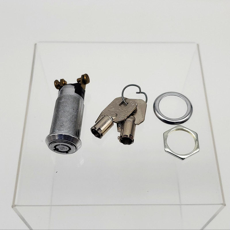 Chicago 4079-2DC Electric Keyswitch On/Off Single Pole Throw 1-5/8"L Keyed Alike 2