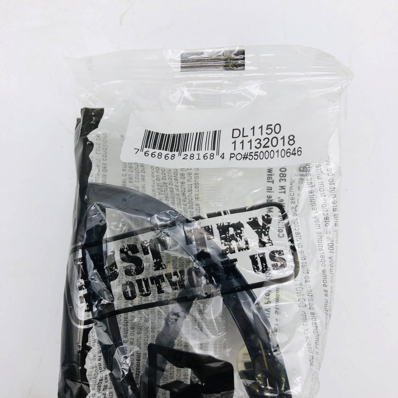 MCR Safety DL1150 Safety Glasses Black Lens Clear Nose Orbital Lightweight 9pk 4