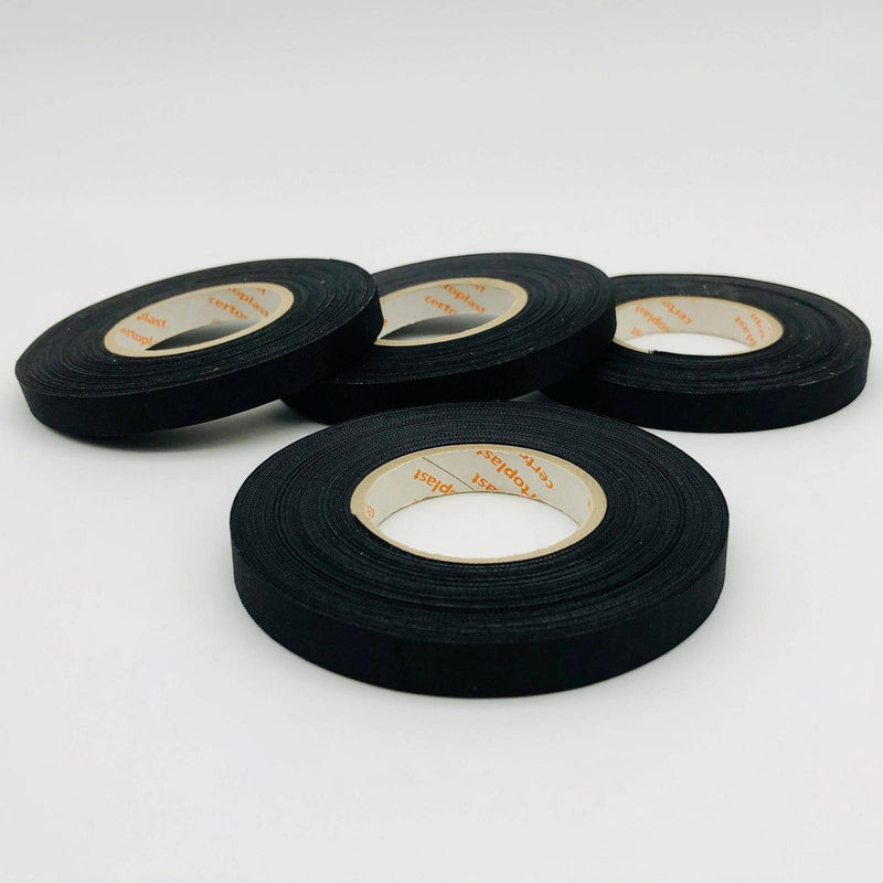 4x Certoplast 514 Pressure-Sensitive Adhesive Tape Fabric 9mm x 25m Wiring Cable 1