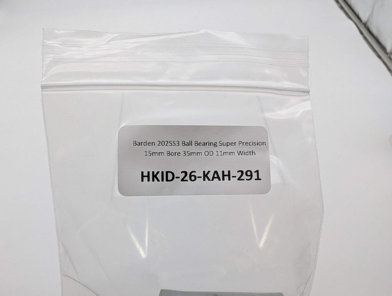 Barden 202SS3 Ball Bearing Super Precision 15mm Bore 35mm OD 11mm Width 4