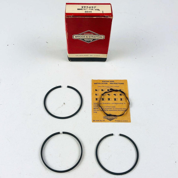 Briggs and Stratton 295657 Piston Rings Standard OEM NOS Replaced 294232 Snapper 1