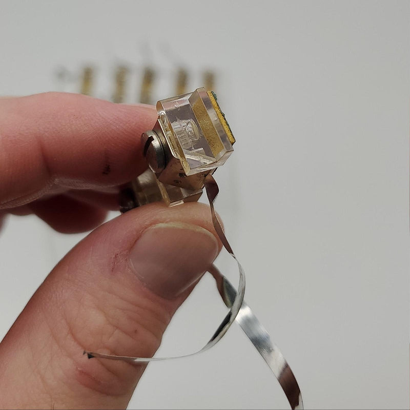 Ademco 175/L Double Foil Take Off Blocks Self Adhesive 1-3/4" x 1/8" Pack of 10 4