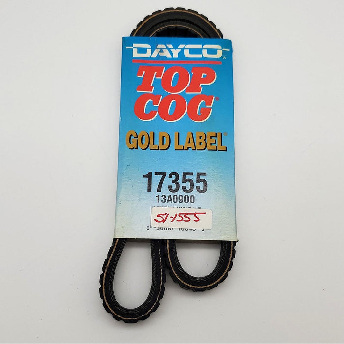 Dayco 17355 Belt Gold Label 0.53" Width 35" Length Top Cog V-Belt 1