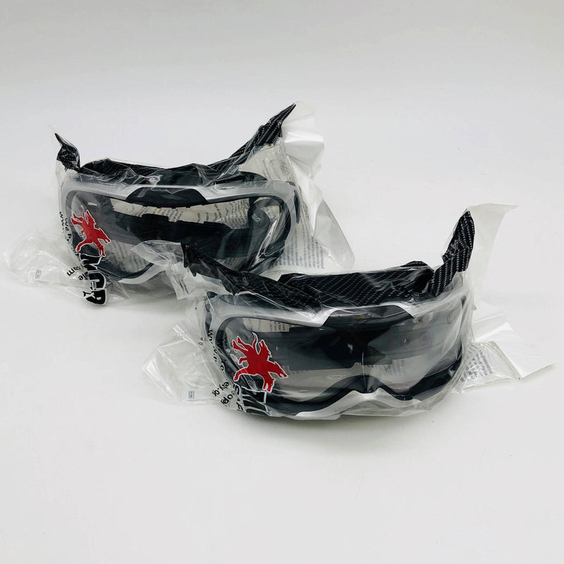 MCR Safety PGX120AF PGX1 Safety Goggles Glasses Clear Anti Fog Rubber Strap 2pk 1