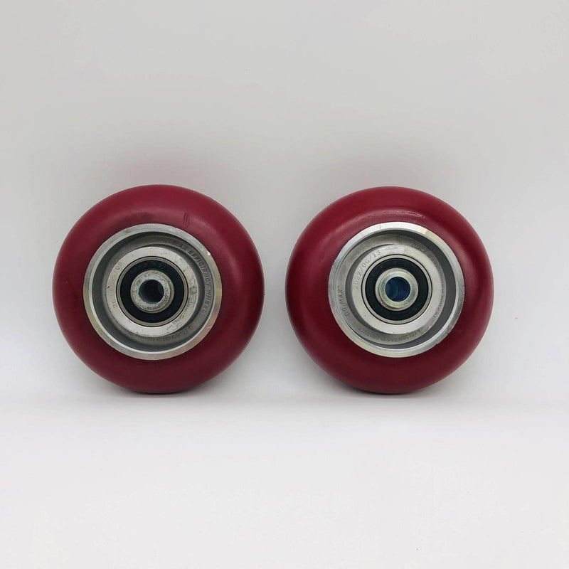 2pk Colson CG-Max Caster Wheel 5 x 2 Polyurethane On Aluminum Maroon 1000lb Capa 12