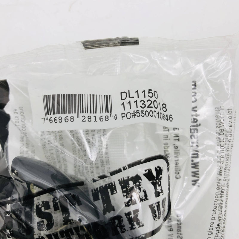 MCR Safety DL1150 Safety Glasses Black Lens Clear Nose Orbital Lightweight 12pk 4