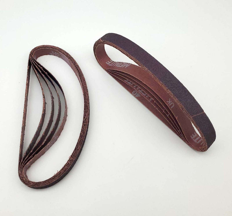 3/4" x 20-1/2" Filing Belts 40 Grit Norton 78072727573 Aluminum Oxide 10 Pack 1