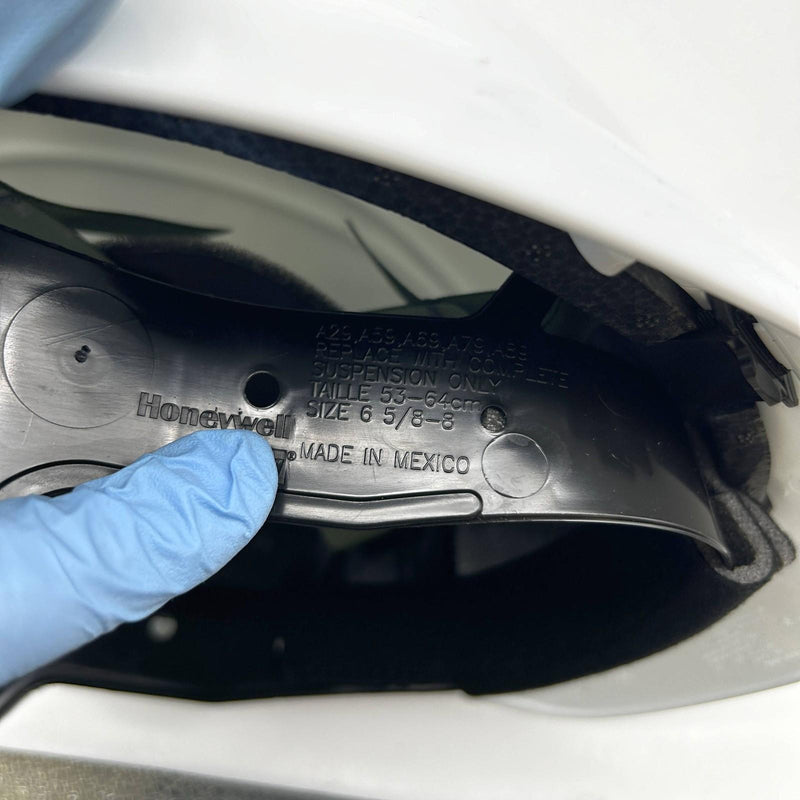 Honeywell A89R010000 Hard Hat White Ratchet Suspension A89 Matterhorn Class 2