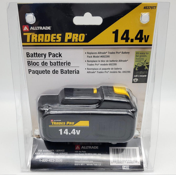 Tradespro 837977 14.4V Replacement Battery Pack Replace #692295 fits 837886 4