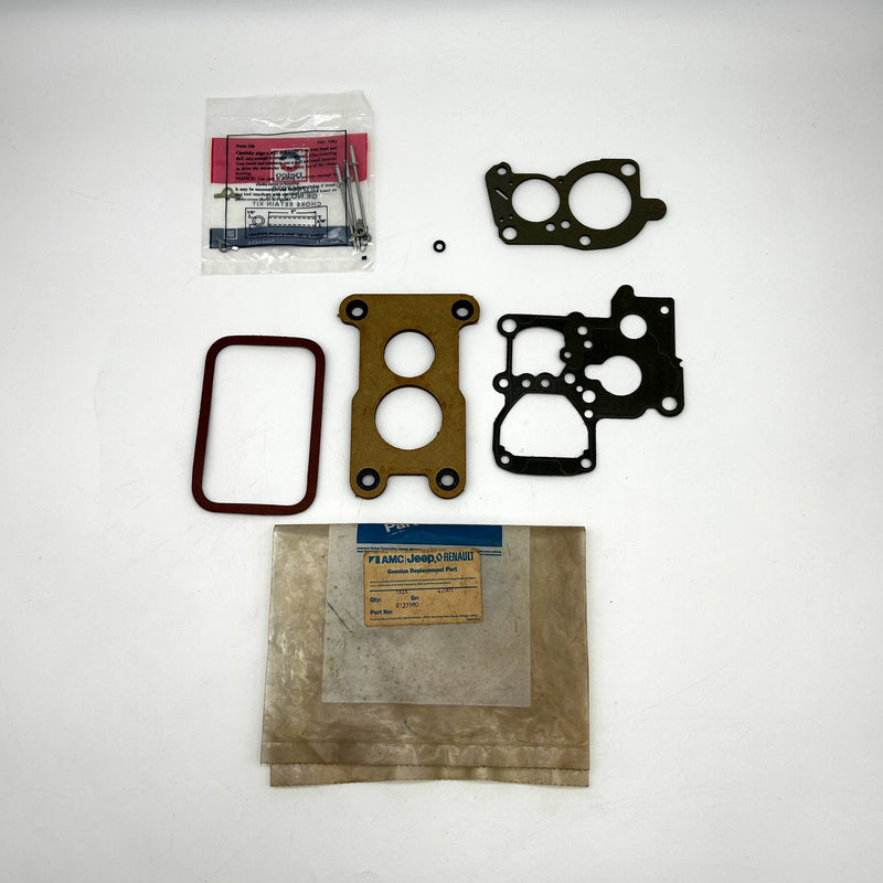 AMC Jeep 8133980 Carburetor Gasket Kit Incomplete w/ 2380 Tagged OEM New NOS 2
