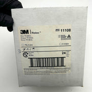 3M Roloc 11108 Disc 3in TR 963G 24 Grit Very Course Quick Change Ceramic 32pk 2