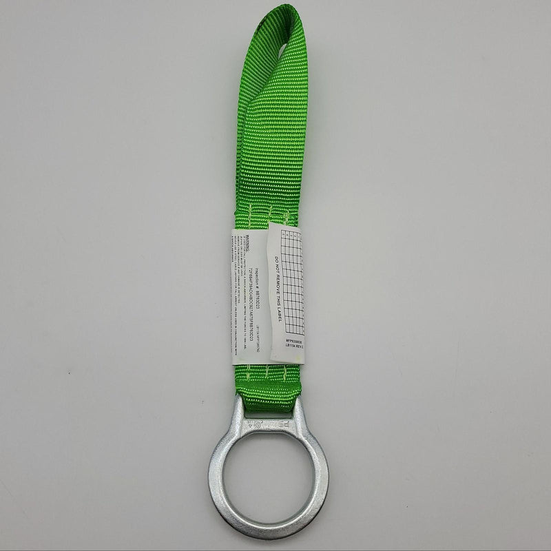 Miller 8927/8INGN 8" O-Ring Web Extension Lanyard Green 400lb Capacity Polyester 1