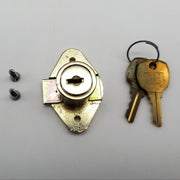 National C8803 Cabinet Drawer Lock Bright Brass 7/8" Diameter 15/16 Length NOS 5