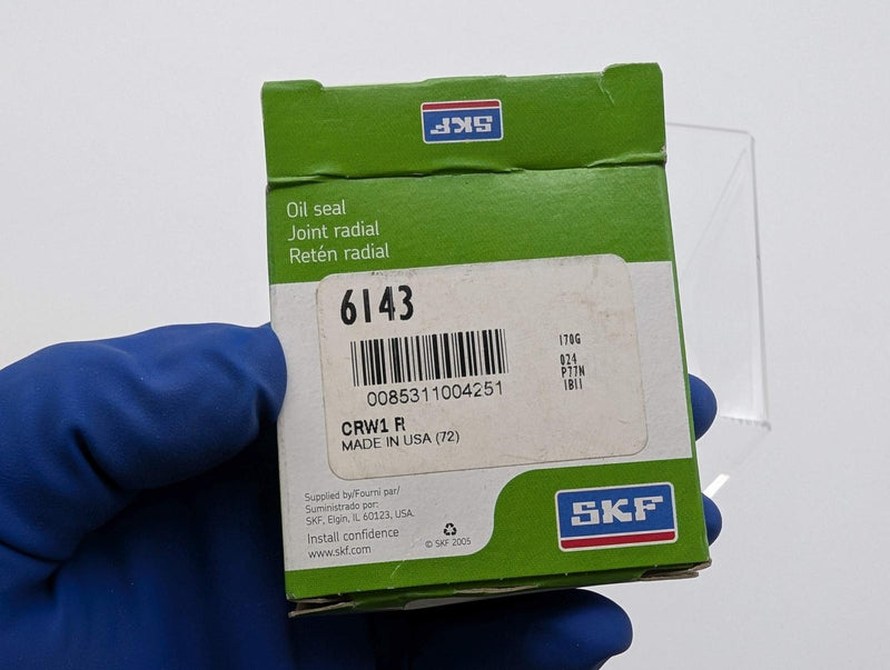 SKF 6143 Radial Shaft Seal 5/8" Bore 0.998" Diameter 1/4" Width CRW1 Profile 4