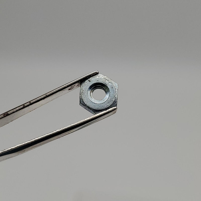 #6-32 Machine Screw Hex Nuts 7/64" Thick Carbon Steel Zinc Finish Pack of 100 2