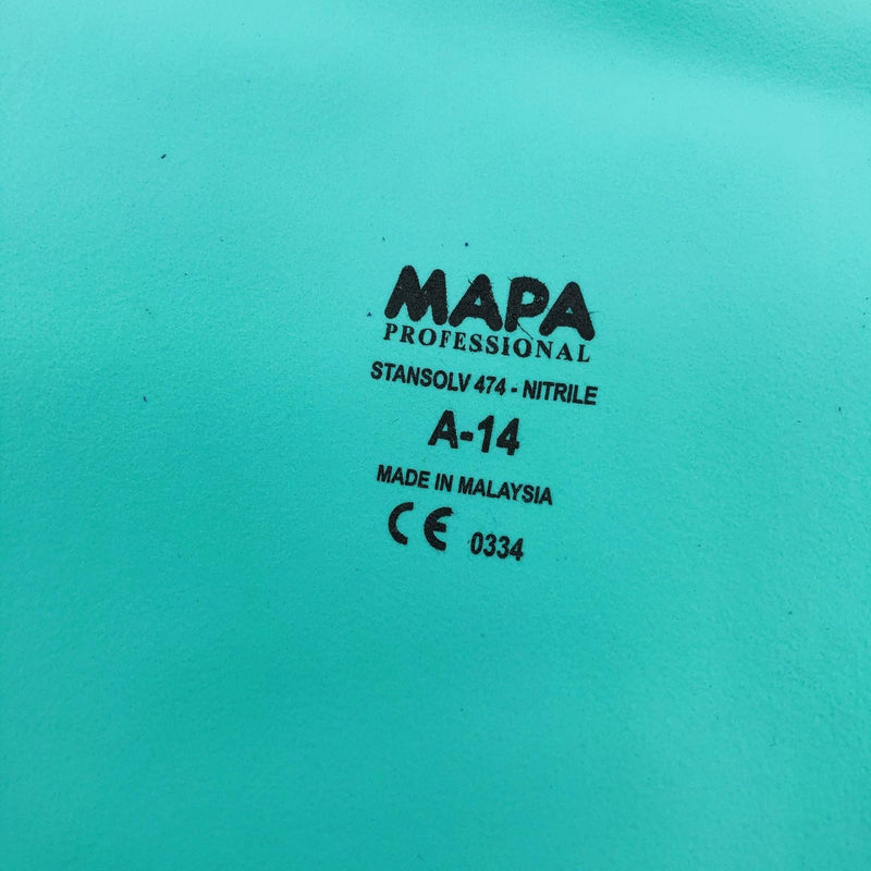 Mapa Stansolv AK22 Work Gloves Sz 8/Med Embossed Nitrile Z Grip 474558 12 Pairs 2