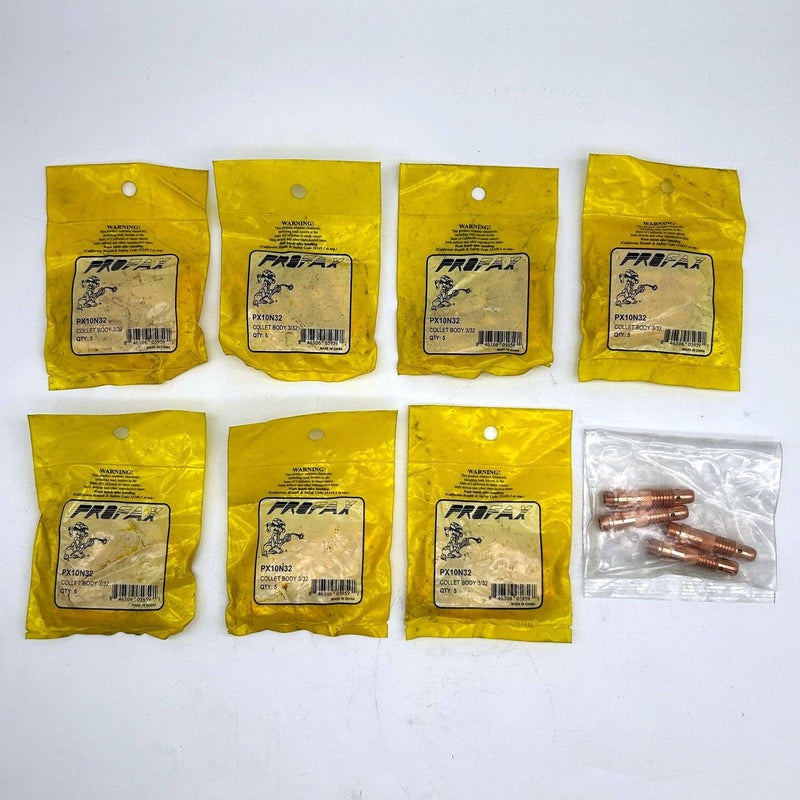 ProFax PX10N32 Collet Body for 3/32" 2.4mm Copper for Tig Welding Lot of 39