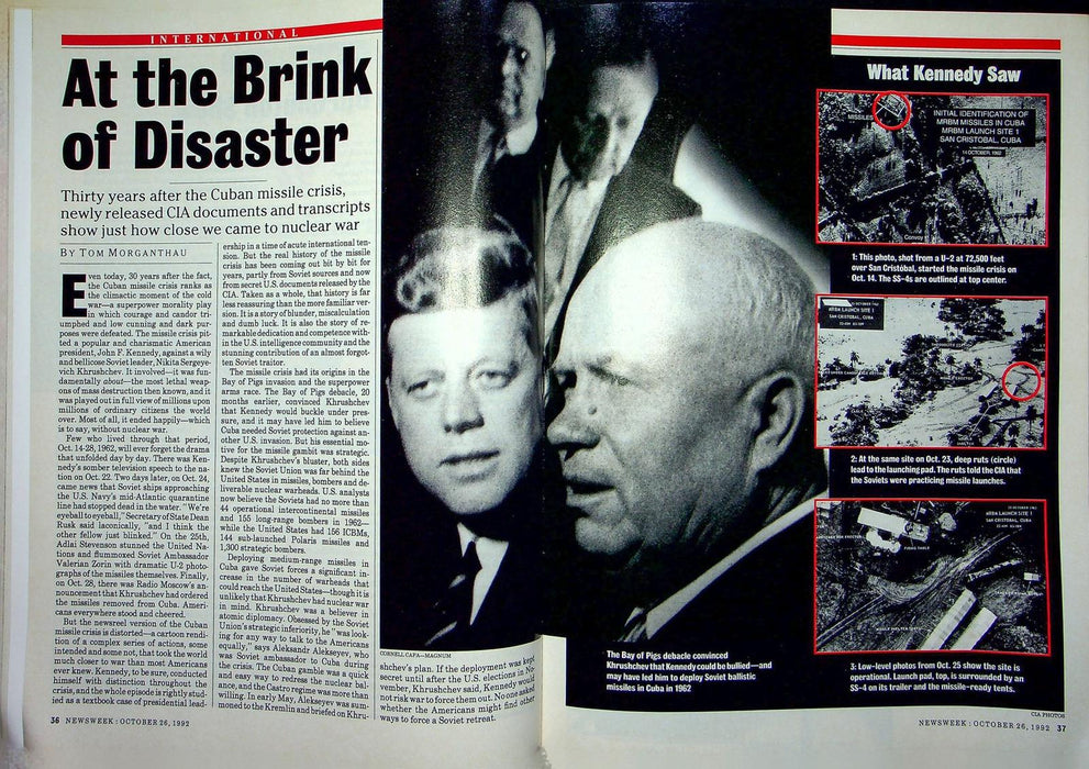 Newsweek Magazine October 26 1992 Bill Clinton JFK Cuban Missile Crisis CIA 4