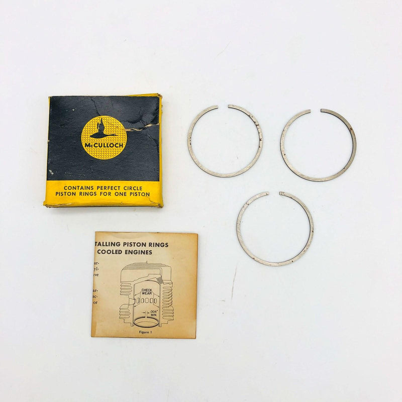 McCulloch 28451 Piston Ring Set Standard for Chainsaw OEM New Old Stock NOS Open 7