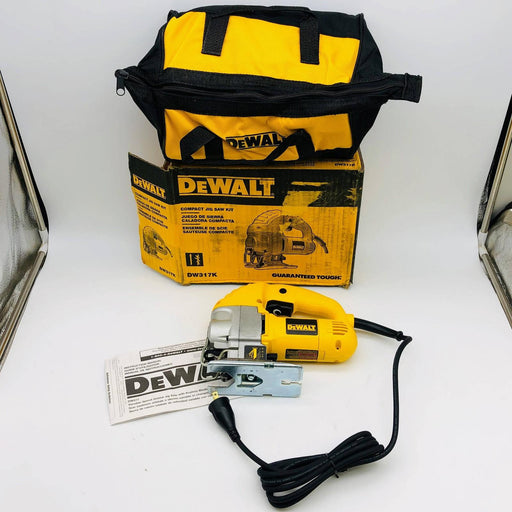 Dewalt DW317K Compact Jig Saw Kit Corded Top Handle 5.5 Amp with Storage Bag 1