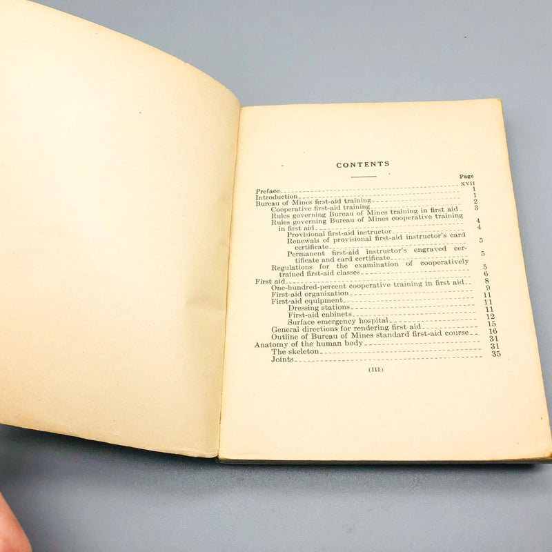 1930 Miners First Aid Instruction Manual Book Bureau Of Mines US Dept Interior 7