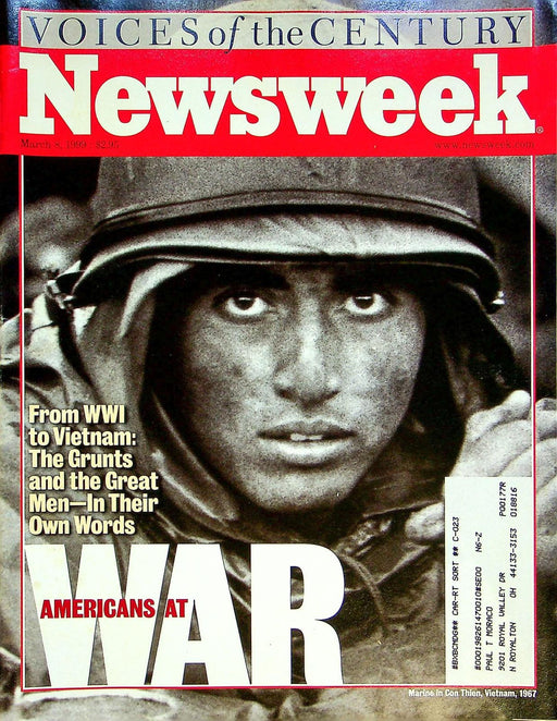 Newsweek Magazine March 8 1999 Men At War True Stories WW1 WW2 Vietnam Cold War 1