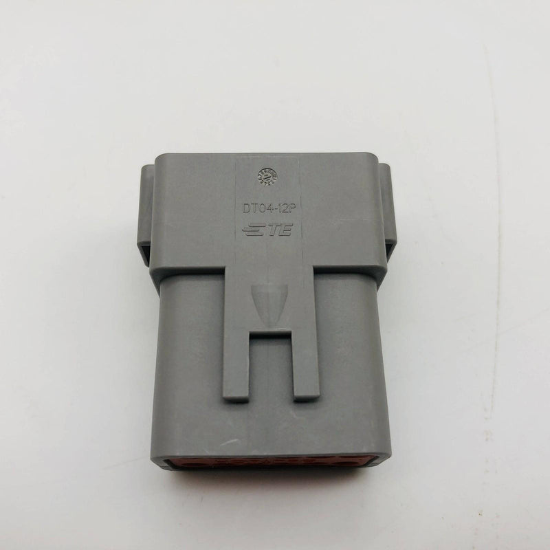 TE Connectivity DT04-12PA Receptacle 12 Pin Grey Wire to Wire Crimp Pack of 25 3