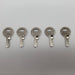 5x Abus 65/20 KBR Old Padlock Key Blanks #90210 Nickel Plated 3 Pin 3