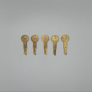 5x Yale RB422 Key Blanks F7R Keyway Brass L-604384 NOS 4