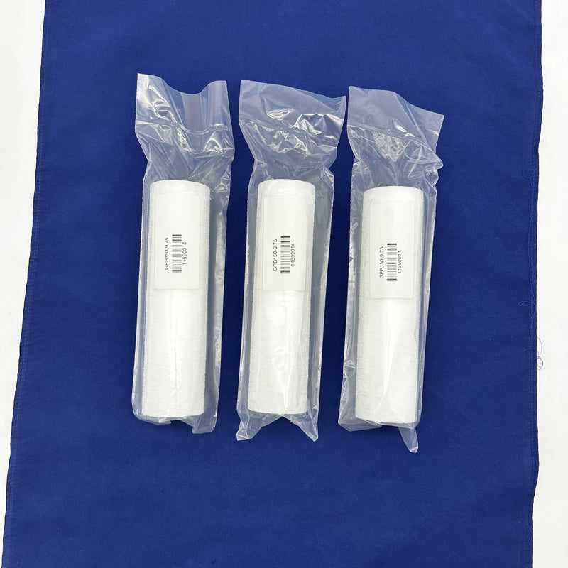 3pk Global Filter GPB150-9.75 Melt-Blown Filter Cartridge 150um Polyolefin 9.75