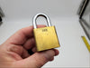 American Lock Padlock 1"L x 0.25"D Shackle A30 Solid Brass 1-3/8" Case USA Made 2