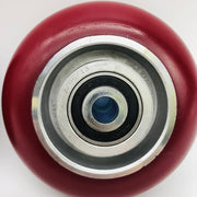 2pk Colson CG-Max Caster Wheel 5 x 2 Polyurethane On Aluminum Maroon 1000lb Capa 5