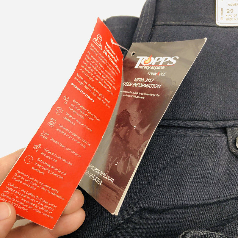 Topps PA705605 Trouser Flame Resistant 29x36 Nomex IIIA 4.5oz Navy Blue NWT 4