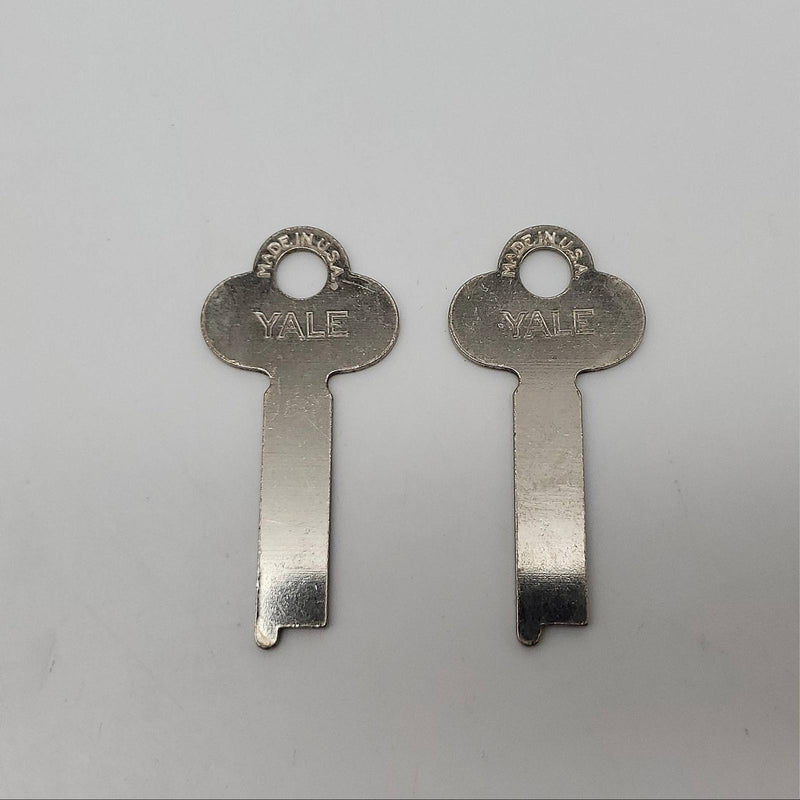 2x Yale S157 Key Blanks 0.05" Thick x 0.32" Wide x 2" OAL Flat Steel 3