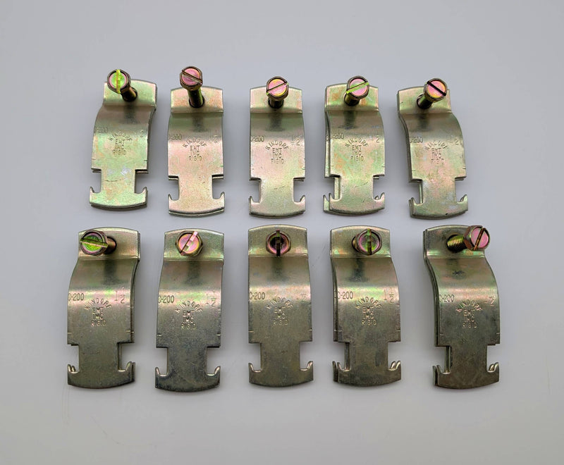 Kindorf 1-1/2" 2 Piece Conduit Clamps Rigid / IMC / EMT C 200 1 1/2 Pack of 10 1
