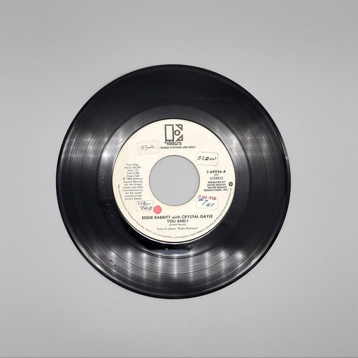 Eddie Rabbitt You And I Single Record Warner Bros. 1982 7-69936 PROMO 2