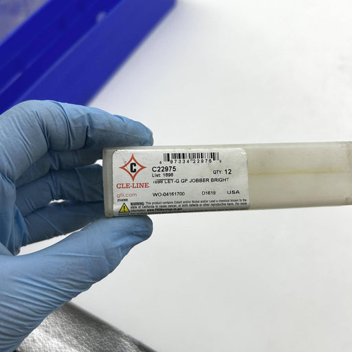 Cle-Line C22975 Jobber Length Drill Bit 1898 Letter G HSS Bright Right Hand 12pk 2